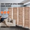 Wood Room Divider, 8 Panel Wood Folding Privacy Screen, 66.9 Inches Tall Indoor Louvered Partition Divider, Portable Decoration Screen