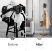 Clothing Rack, Golden Metal Freestanding Heavy Duty Clothes Rack with Marble Base, Multipurpose Garment Hanger for Bedroom, Hat, Scarf, Jacket,