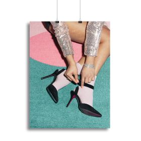 Getting Ready Green Canvas Print or Poster (Type: Poster Print, size: 32" x 24" / 80cm x 60cm (approx))