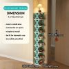 "Stackable Shoe Shelf - 9-Tier Compact Rack for Dorm Bathroom Corridor (Black/Blue)"